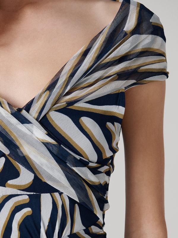 Diane Von Furstenberg Lovinia Dress D872ASSCNYMESH