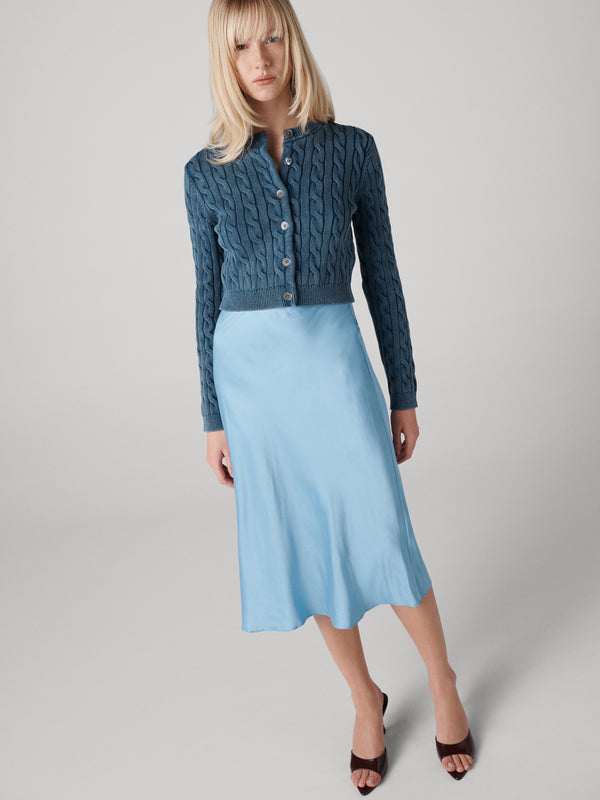 Diane Von Furstenberg Mae Skirt S901AMBLUESSAT