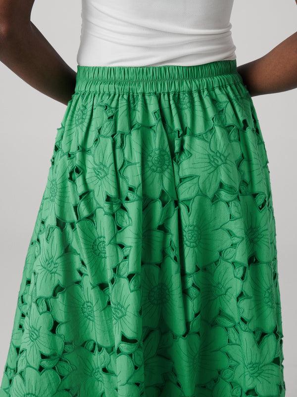 Diane Von Furstenberg Marley Skirt S018AINGRNSCNP