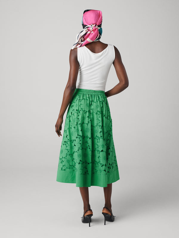 Diane Von Furstenberg Marley Skirt S018AINGRNSCNP