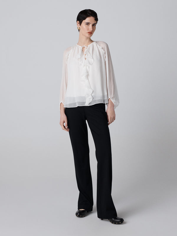 Diane Von Furstenberg Nicky Top B005AWHITECRCH
