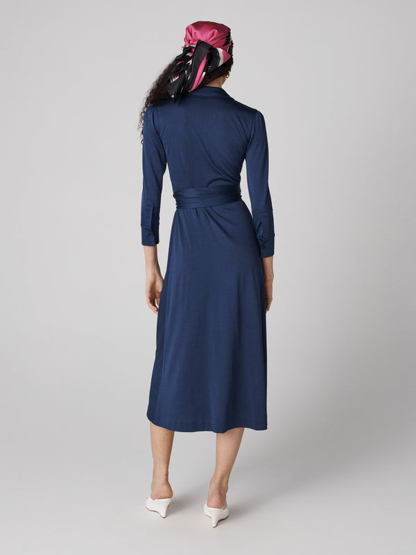 Diane Von Furstenberg Sana Dress D871ACNAVYMDJY