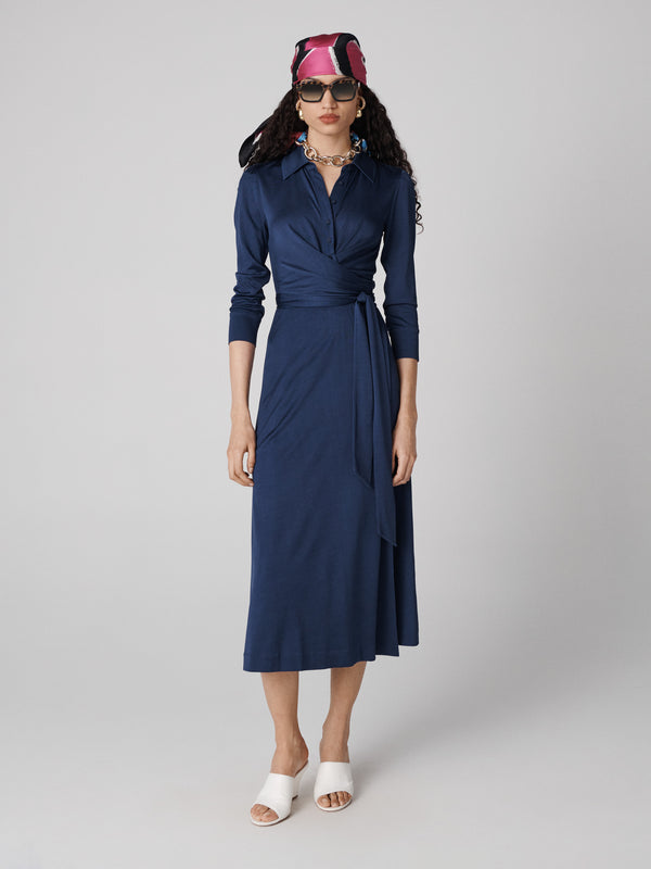 diane von furstenberg Sana Dress D871ACNAVYMDJY