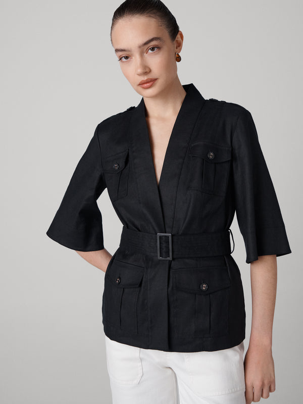 Diane Von Furstenberg Shelby Jacket J019ABLACKSTLN