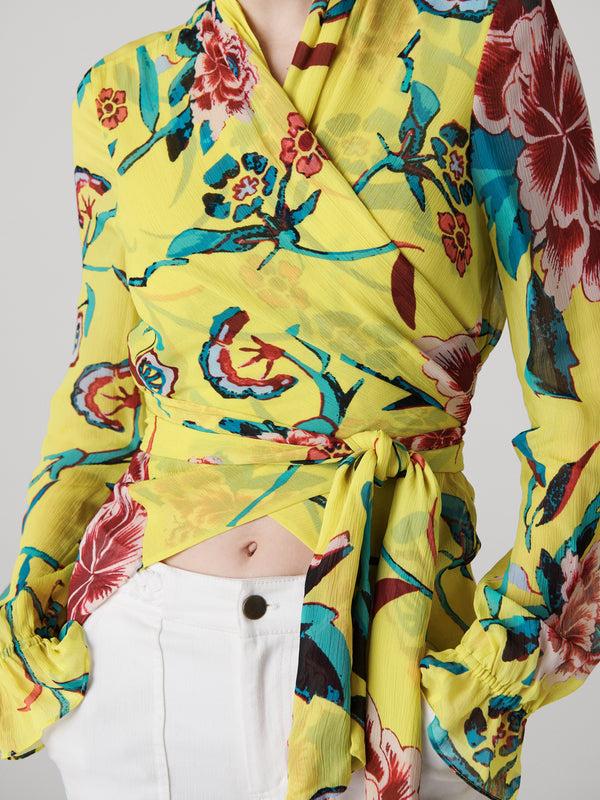 Diane Von Furstenberg Doris Wrap Top B004ADRPEPCRCH