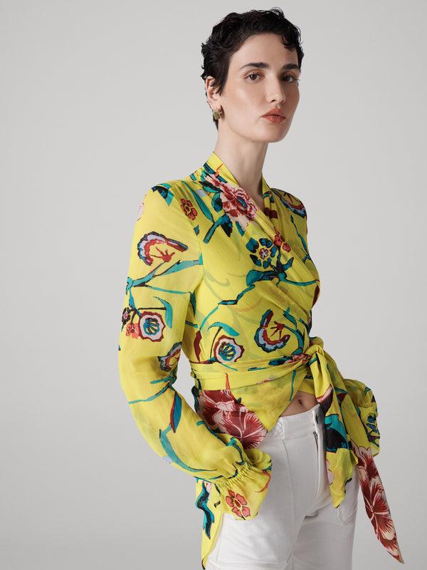 Diane Von Furstenberg Doris Wrap Top B004ADRPEPCRCH