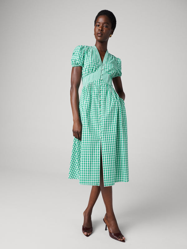 Diane Von Furstenberg Erica Cotton Dress D869BIGWHTGING