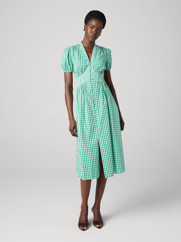 diane von furstenberg Erica Cotton Dress D869BIGWHTGING