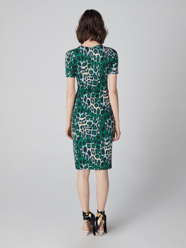 Diane Von Furstenberg Florence Knit Short Sleeve Dress D887AJCPNTJCCS