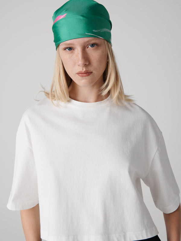 Diane Von Furstenberg Gloria Cotton Top T042BWHITETSJY