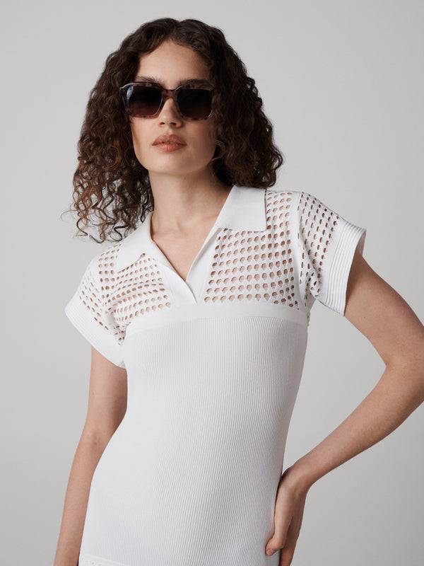 Diane Von Furstenberg Hazel Dress In Ivory D046AIVORYVIPL