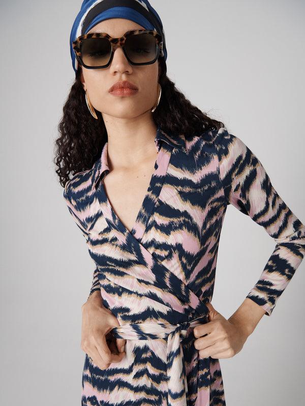 Diane Von Furstenberg Jeanne Silk Jersey Wrap Dress D885APLTMPSLJY