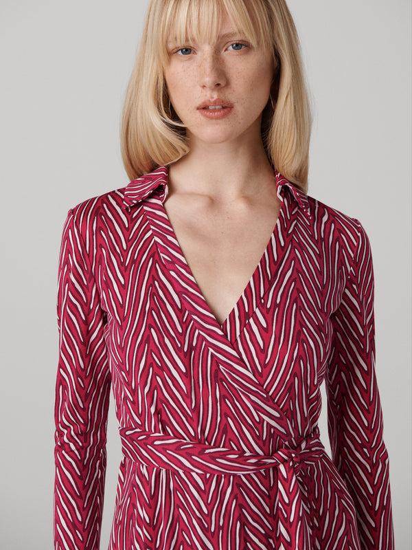 Diane Von Furstenberg Jeanne Silk Jersey Wrap Dress D885APTMBPSIJY