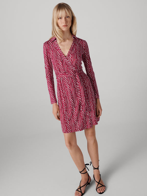 Diane Von Furstenberg Jeanne Silk Jersey Wrap Dress D885APTMBPSIJY