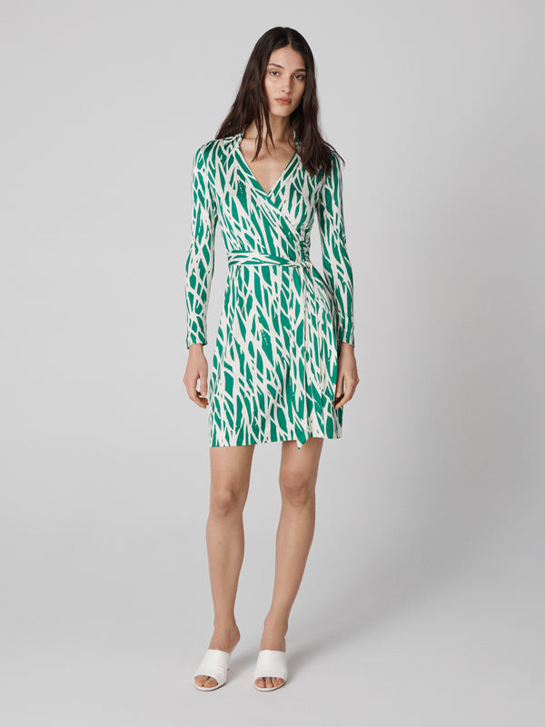 diane von furstenberg Jeanne Silk Jersey Wrap Dress D885ATWGRNSLJY