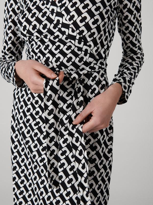 Diane Von Furstenberg Jeanne Silk Jersey Wrap Dress DVFMR39E00