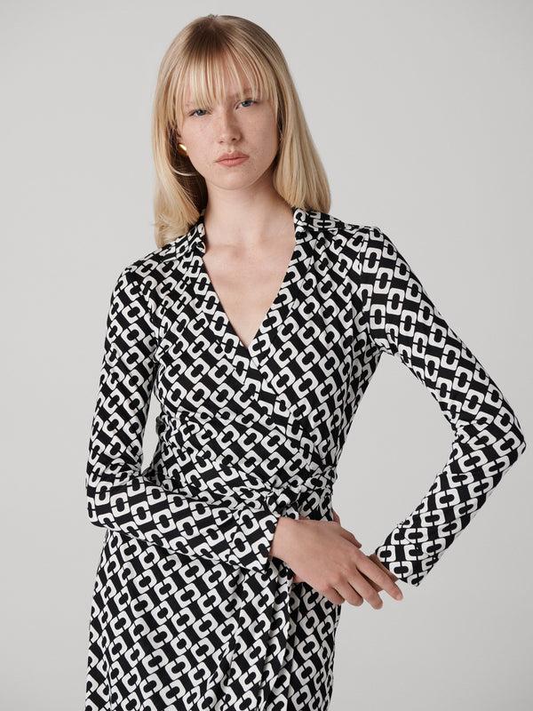 Diane Von Furstenberg Jeanne Silk Jersey Wrap Dress DVFMR39E00