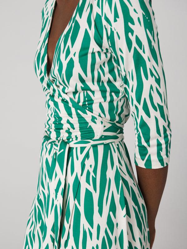 Diane Von Furstenberg Julian Silk Jersey Wrap Dress D884ATWGRNSLJY