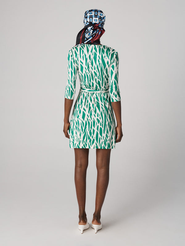 Diane Von Furstenberg Julian Silk Jersey Wrap Dress D884ATWGRNSLJY
