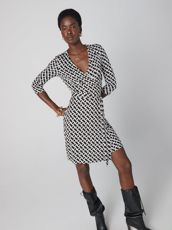 Diane Von Furstenberg Julian Silk Jersey Wrap Dress DVFMR38E00