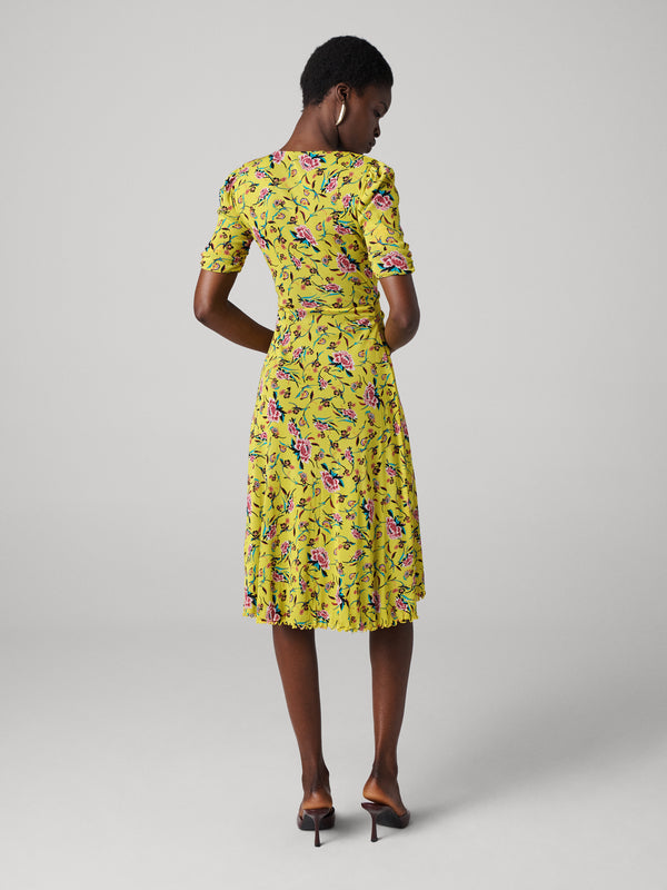 Diane Von Furstenberg Koren Reversible Dress D886ADRMPIMESH