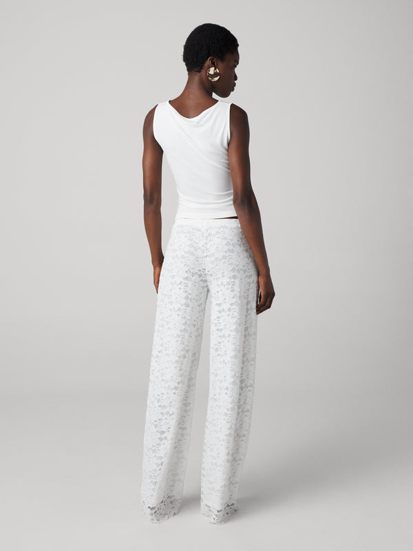 Diane Von Furstenberg Malia Lace Pants P025AWHITENYPL