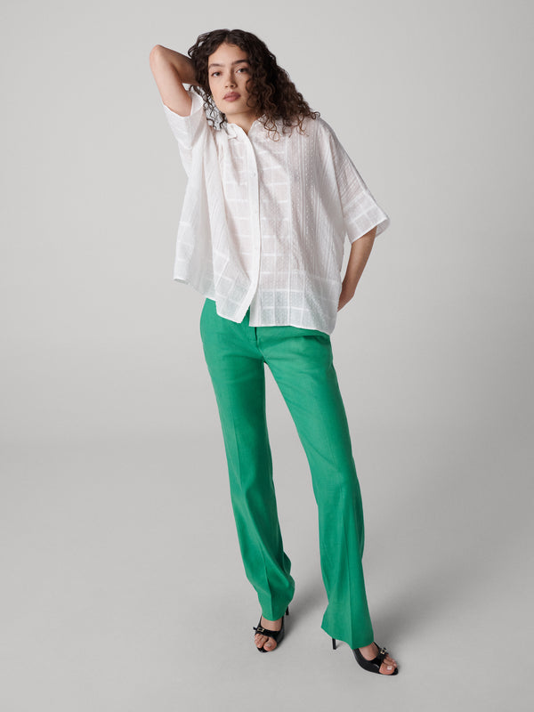 Diane Von Furstenberg Megan Cotton Top B019AWHITEWSWI