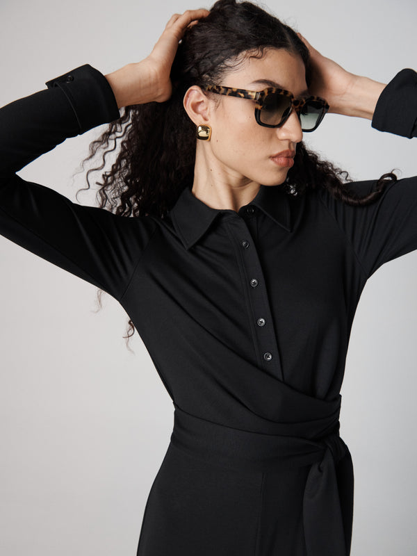 Diane Von Furstenberg Michele Jumpsuit U996ABLACKHVJY