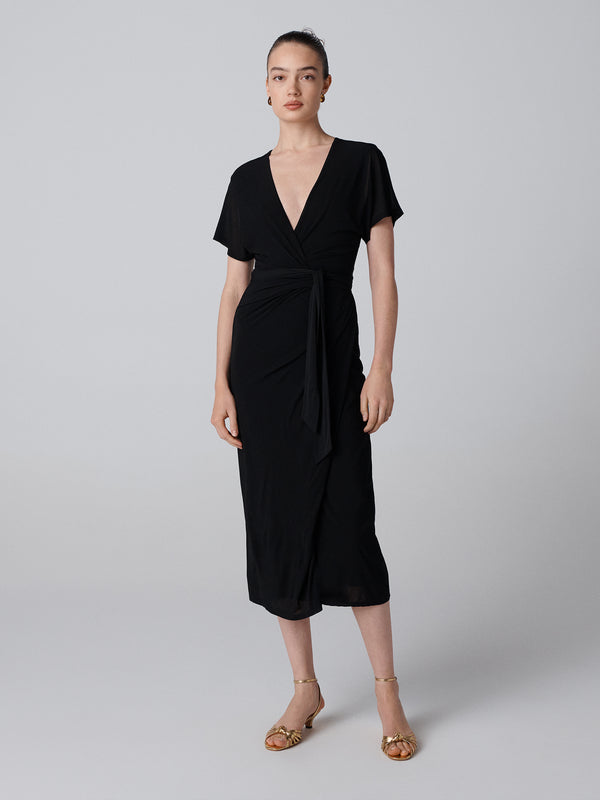 diane von furstenberg Paisley Wrap Dress D085ABLACKTIJY