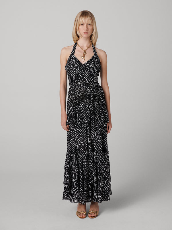 diane von furstenberg Patricia Halter Mesh Dress D156BBDBBKMESH