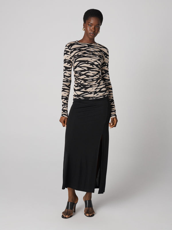 Diane Von Furstenberg Perfect Long Sleeve Top T028ASTMHZTIJY