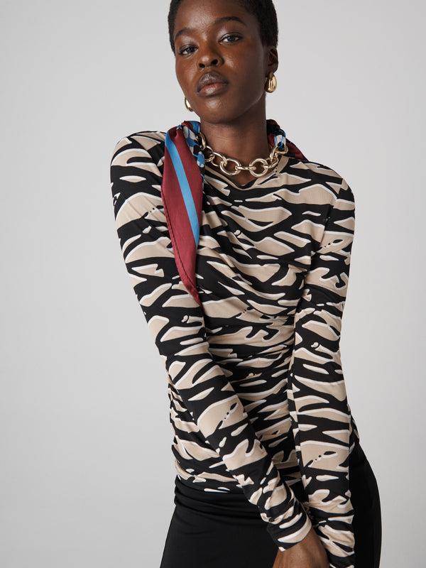 diane von furstenberg Perfect Long Sleeve Top T028ASTMHZTIJY