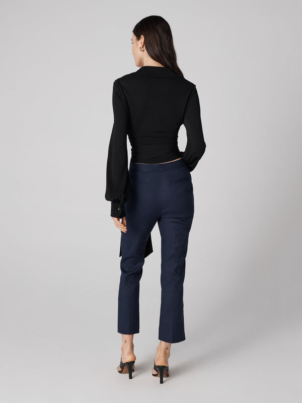 Diane Von Furstenberg Perfect Wrap Top B014BBLACKMTJY