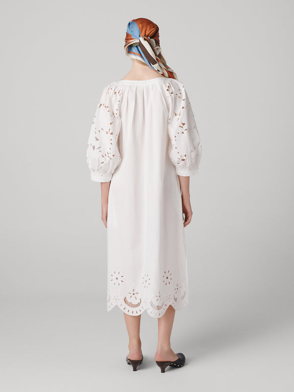 Diane Von Furstenberg Rhodes Cotton Dress D004AWHITESCNP