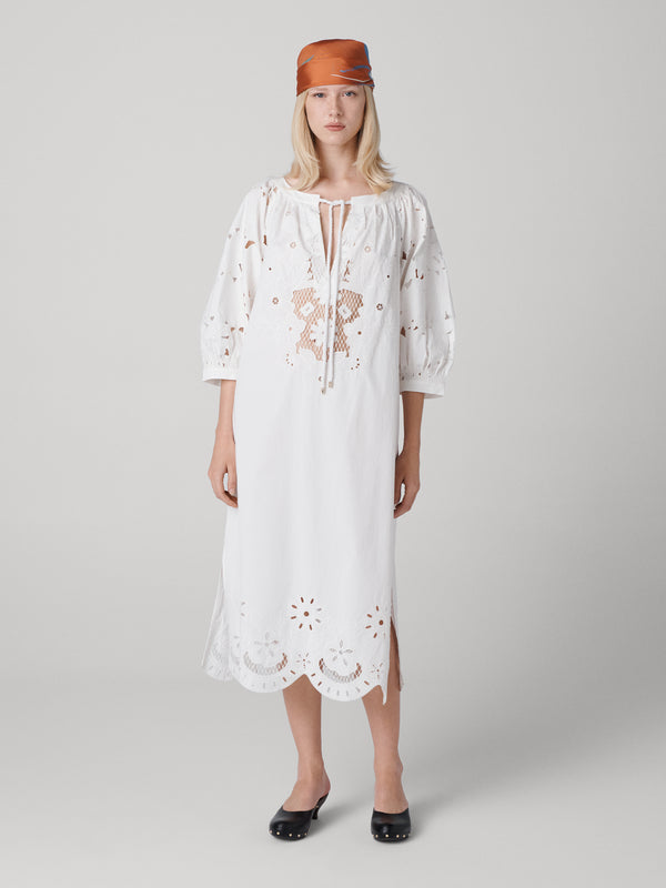 diane von furstenberg Rhodes Cotton Dress D004AWHITESCNP