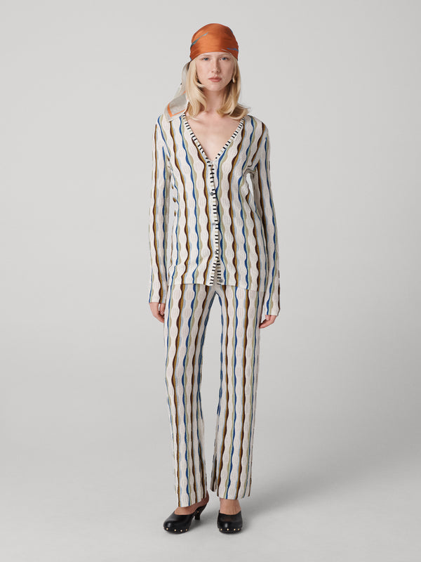 diane von furstenberg Sailor Silk Knit Cardigan K018ASGMULSICN