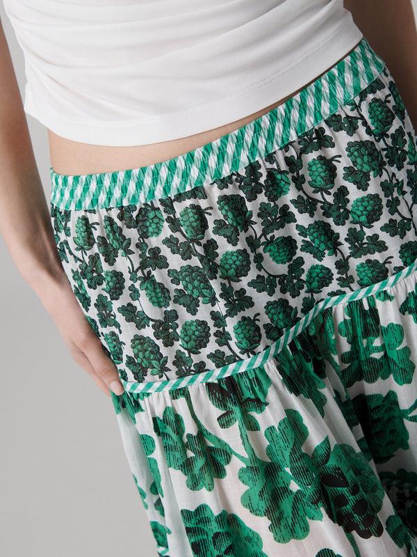 Diane Von Furstenberg Shiloh Maxi Skirt S026ABIGRNSCNV