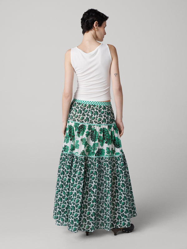 Diane Von Furstenberg Shiloh Maxi Skirt S026ABIGRNSCNV