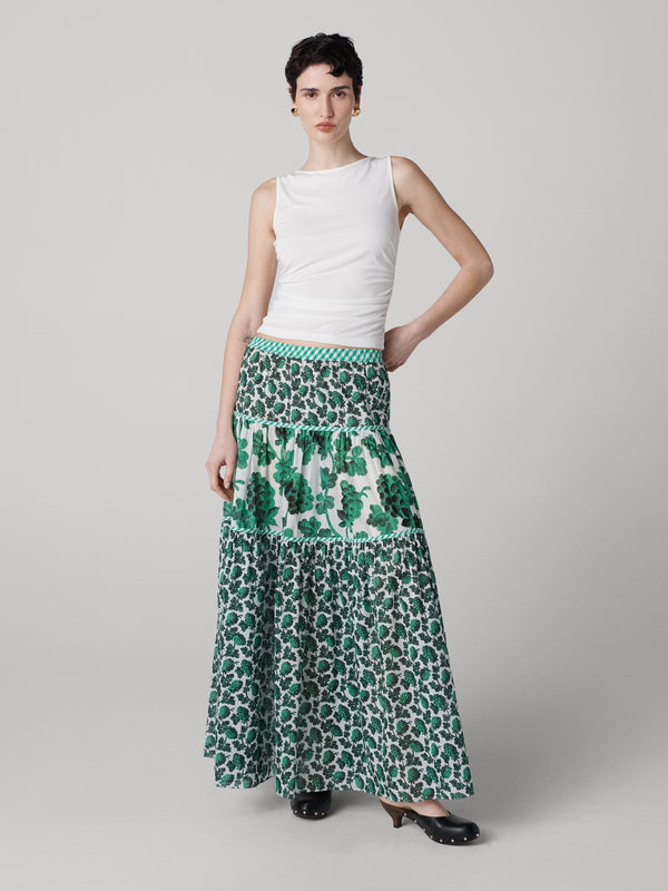 Diane Von Furstenberg Shiloh Maxi Skirt S026ABIGRNSCNV