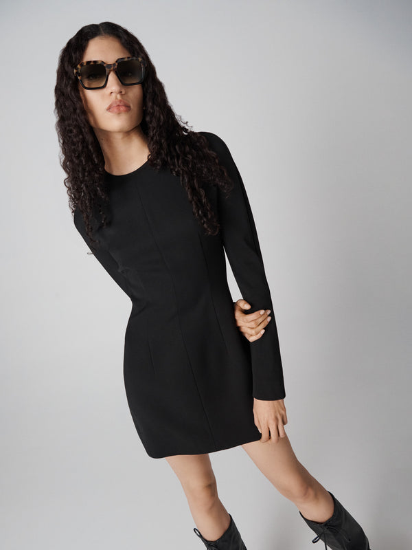 Diane Von Furstenberg Sloane Mini Dress D028ABLACKSVHC