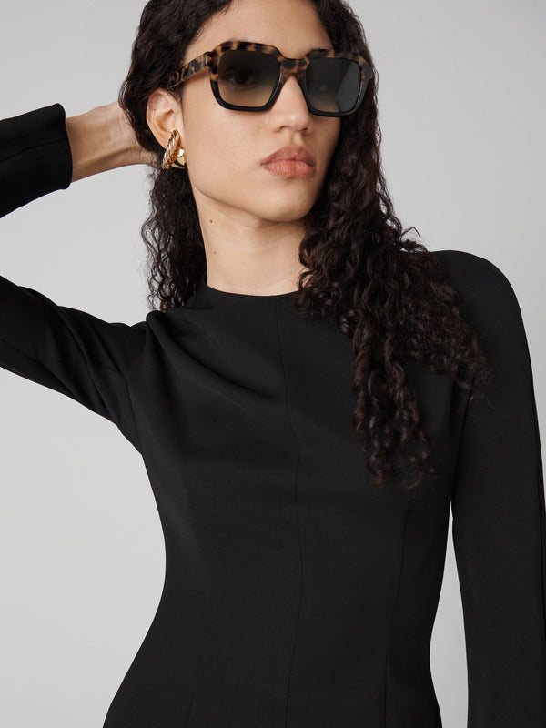 Diane Von Furstenberg Sloane Mini Dress D028ABLACKSVHC