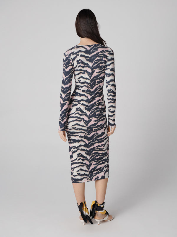 Diane Von Furstenberg Venice Long Cardigan Dress K008APTPNTPPCS