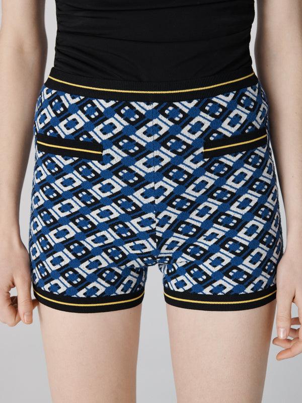 Diane Von Furstenberg Venus Knit Jacquard Shorts P982ACLKJQCLJQ