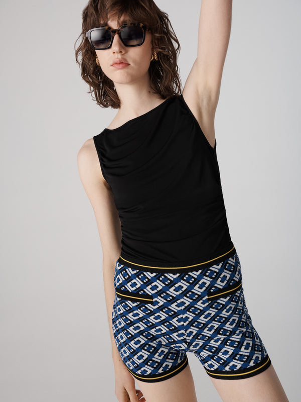 diane von furstenberg Venus Knit Jacquard Shorts P982ACLKJQCLJQ