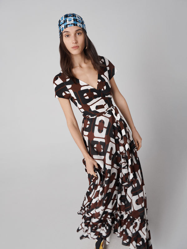 Diane Von Furstenberg Vivianna Wrap Dress D102ACNLLBSCNV
