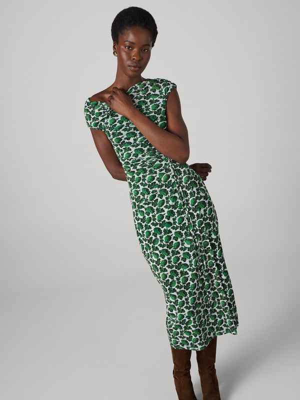 Diane Von Furstenberg Wittrock Dress D145BBIGRNMESH