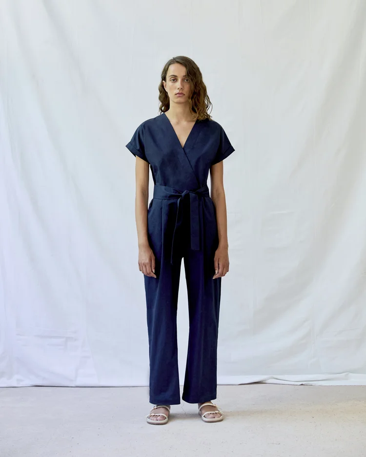 diarte Baranda Twill Jumpsuit Navy