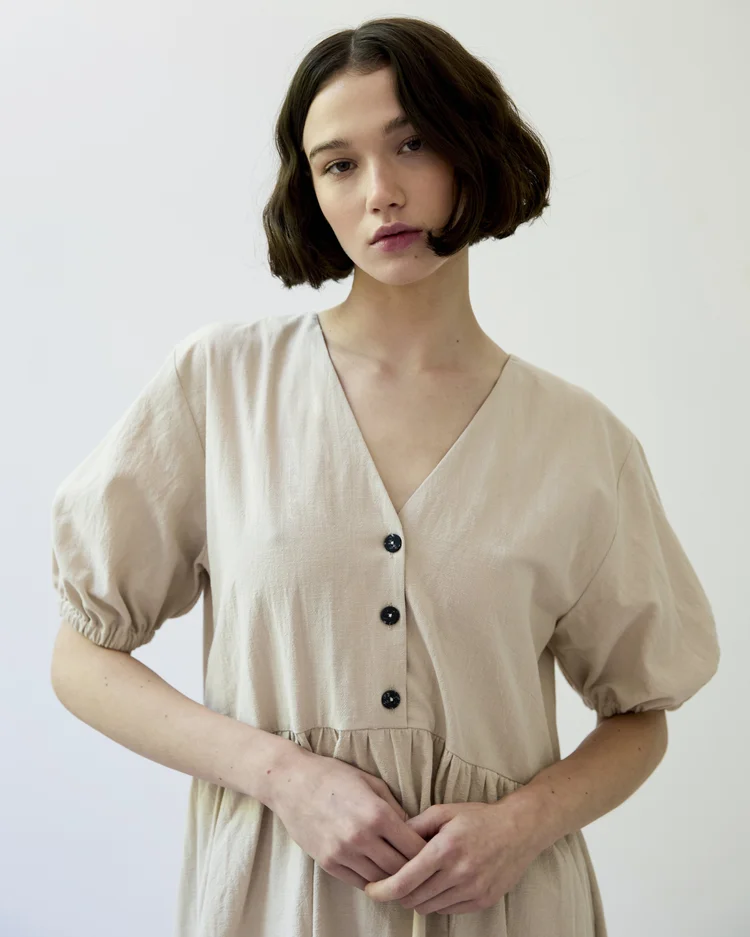 Diarte Blake Cotton Dress Sand