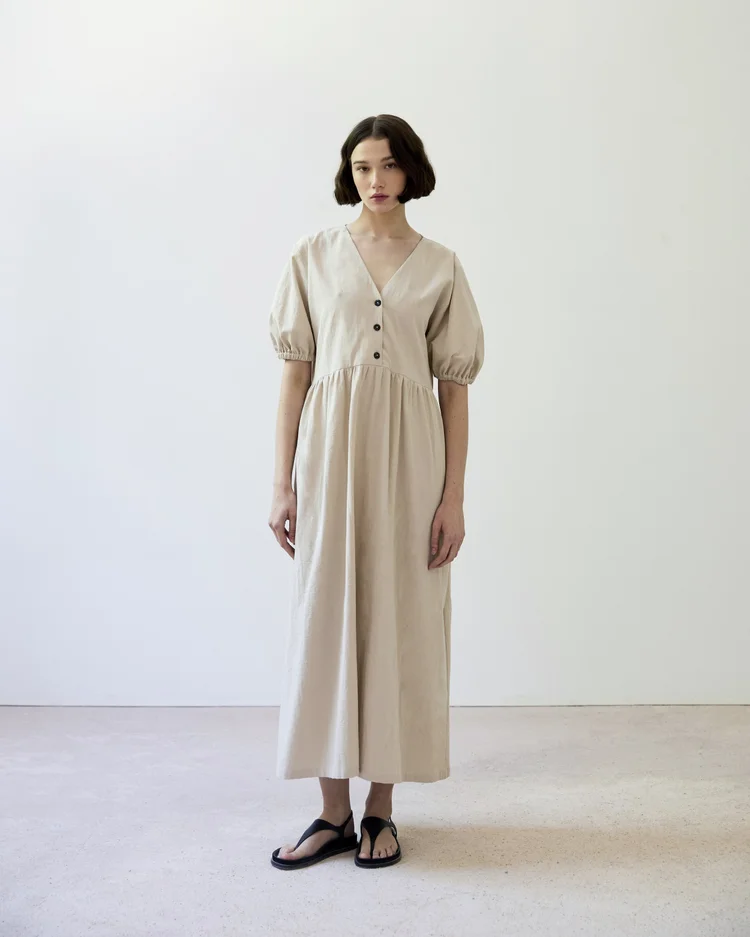diarte Blake Cotton Dress Sand