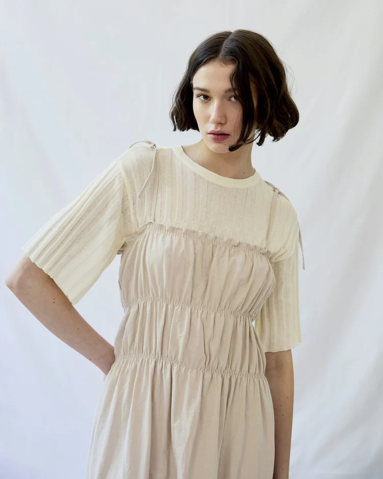 Diarte Cece Cotton Dress Sand